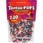 Tootsie Pops Miniature Assorted Flavors Lollipop, 25.9 Oz., 140 Count