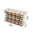 thumbnail image 4 of 6cm 30 Christmas Balls Bright Ball Hand-painted Ball Set Christmas Tree Decoration Ball Bucket, 4 of 5