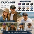 thumbnail image 4 of WGRFFH Washed Washed Cotton Baseball Cap with Funny print,Adjustable Vintage Distressed Dad Hat,Curved Brim Casual Trucker Cap for Daily Wear Outdoor Weekend Street Outfit for Men Women Navy, 4 of 5