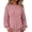 Pink, variant on Women's Chunky Knit Pullover Sweater with Crew Neck, Loose Thick Warm Casual Long Sleeve Top, for Fall Winter Daily Wear, Home Comfort or Cozy Outings Beige L
