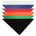 thumbnail image 1 of Jordefano Dog Cotton Bandanas - 6 Pack - Scarf Triangle Bibs for Small, Medium, 1 of 2