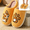 Yellow, variant on Willtoo House Slippers for Women Cute Embroidered Fuzzy Winter Warm Slides Plush Lined Slip On Cozy Indoor Home Shoes