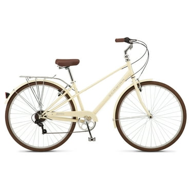 Schwinn Admiral 700c Adult Hybrid Bike, 7 Speed, Unisex Bike, Cream