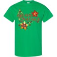 thumbnail image 3 of Inktastic Buon Natale Vintage Flowers and Holly T-Shirt, 3 of 5