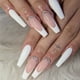 thumbnail image 1 of Blanco/Rosa/Diamante, 24 Piezas 6 Tamaños Diferentes Uñas Postizas y Cápsulas, Cápsulas de Uñas Acrílicas para Nail Art Uñas Artificiales Largas con Caja Uñas Postizas Acrílicas, Natural Completo brillar  Electrónica, 1 of 5