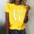 thumbnail image 4 of Ounisa Heart Shirts for Women - Trendy Short Sleeve Womens Graphic T Shirt Cute Love Gifts for Her, 4 of 7