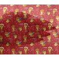thumbnail image 4 of oneOone Viscose Chiffon Red Fabric Merry Christmas Sewing Fabric By The Yard Printed Diy Clothing Sewing Supplies 42 Inch Wide-V0G, 4 of 4