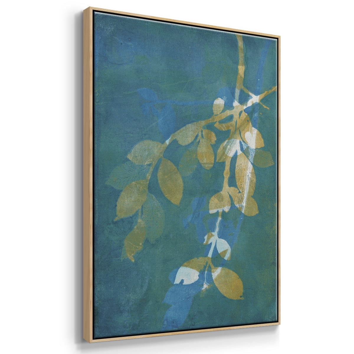 Branching Out XX Framed Premium Gallery Wrapped Canvas - Ready to Hang - 27 x 41 - Natural Wood Floating Frame
