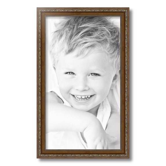 ArtToFrames 12x21 inch Dark Gold Picture Frame, Gold Wood Poster Frame (4553)