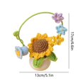 thumbnail image 3 of Handmade Home Decoration Yarn Weaving Simulated Flower Desktop Bonsai, 3 of 6