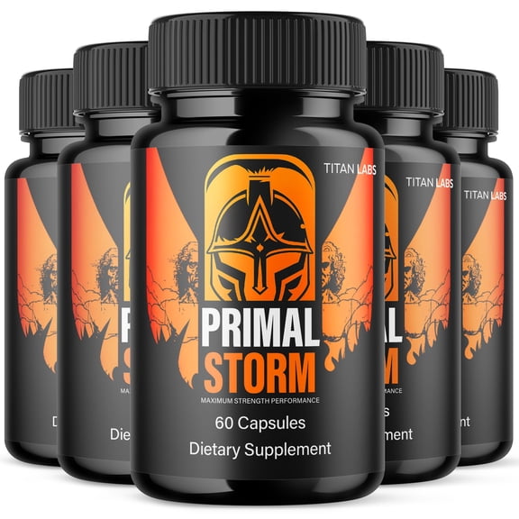 Primal Storm Advanced Formula Natural Supplement Pills for Max Strength PrimalStorm 300 Capsules