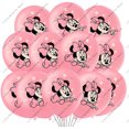 thumbnail image 1 of Disney-globos de látex de Minnie Mouse, suministros para fiestas, decoraciones para fiestas de cumpleaños, 10/20/30 piezas, 12 pulgadas, 1 of 5