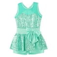 thumbnail image 3 of ZDHoor Girls Sequins Camisole Lyrical Ballet Dance Dress Jazz Modern Contemporary Dance Costume Light Green 14, 3 of 7