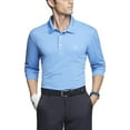 thumbnail image 4 of IZOD Men's Golf Long Sleeve Tournament Polo Shirt, Eden, X-Large, 4 of 6