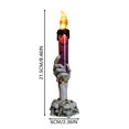 thumbnail image 3 of Dsscvnef Halloween Decorations Hand Candle Holder Desktop Ornament Gothic Home Accessory, 3 of 6