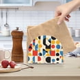 thumbnail image 2 of Yayeee Napkin Holder for Table Kitchen Paper Tissue Organization, Blue Geometric, 2 of 8