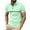 Mint Green, variant on Mens Shirts Casual Stylish Button Up Short Sleeve Golf Shirt Summer Vacation Shirts Loose Athletic Pullover Tee
