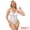 White, variant on Women's Mesh Lace Underwired Bustier Corset Bodysuit S Black