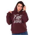 thumbnail image 3 of Fall for Jesus Autumn Vibes Hoodie Sweatshirt Women Brisco Brands 2X, 3 of 6