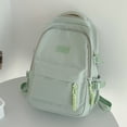 thumbnail image 4 of Mochila informal simple Mochila universitaria con múltiples bolsillos a prueba de agua para libro de computadora portátil, 4 of 9