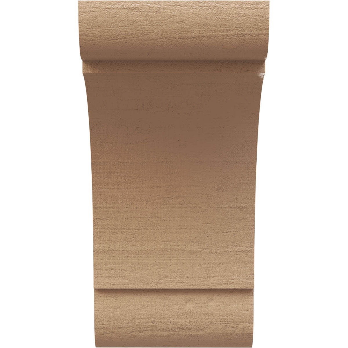 7"W x 7"D x 14"H Wide Olympic Rough Cedar Woodgrain TimberThane Corbel, Primed Tan