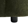 thumbnail image 6 of Christopher Knight Home Modern Round Velvet Pumpkin Ottoman, Plush Upholstered Footstool, Olive Green, 6 of 12