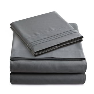 100% Egyptian Cotton Fitted Sheet Queen Size - 600 Thread Count, Deep Pocket Up To 16", Sateen Weave, Hotel Quality, OEKO-TEX Certified (Black)