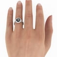 thumbnail image 5 of 2.60 CTW 14K White Gold Black Diamond Ring with Diamonds Halo Filigree With Accents, 5 of 5