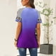 thumbnail image 4 of Tops de Mujer Elegantes Blusas Casuales Camisas Estampado de Moda Cuello Redondo Camiseta de Manga Corta Blusa Suelta Odeerbi  ODB154660, 4 of 6