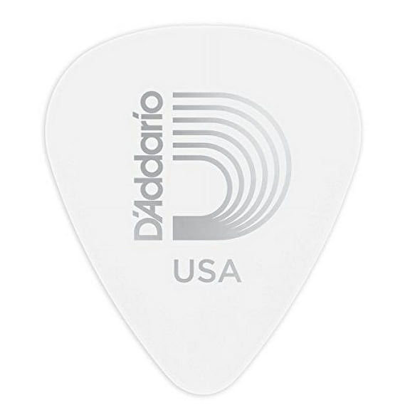D'addario Planet Waves White-Color Celluloid Guitar Picks 10 Picks