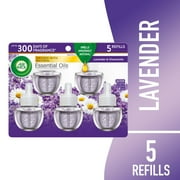 Air Wick Plug-In Scented Oil Air Freshener Warmer Refills, Lavender and Chamomile, 5 Count