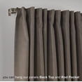 thumbnail image 3 of 3S Brother's Extra Long Room Darkening 108" Length Faux Velvet Light Brown Curtain Drapes - Hanging Back Tab 5-25 Feet Custom Made ( 1 Panel ) - Made in Turkey (52"Wx108"L), 3 of 5