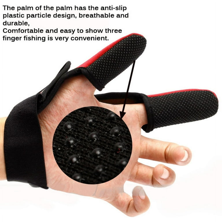 Fishing Glove Left Hand Thumb Index Finger Protect Anti-scratch Anti-slip  Safe Left Right Two Fingers Fishing Gloves
