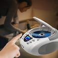 thumbnail image 3 of Reproductor de CD Boombox LONPOO Portable con FM/USB/Bluetooth Blanco, 3 of 7