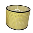 thumbnail image 3 of Pantalla de tambor de lino Yuyangstore lámpara colgante 25cmx18cm amarillo, 3 of 8
