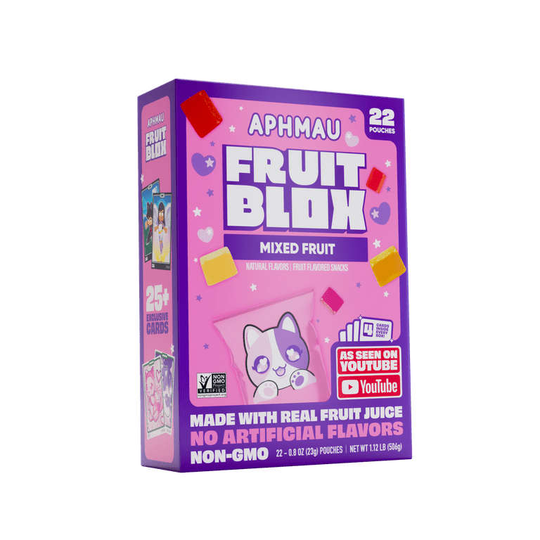3 pack) FruitBlox Aphmau Mixed Fruit Snacks, 22 Count - Walmart.com