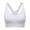 White, variant on Adjustable Sports Bras for Women: High Support Padded Racerback Sport for Large Bust Workout Running Gym Tank Top,White,M