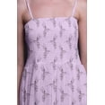 thumbnail image 3 of Bimba King Fisher Bird Print Summer Holiday Maxi Tube Smocked Dress-X-Large, 3 of 7