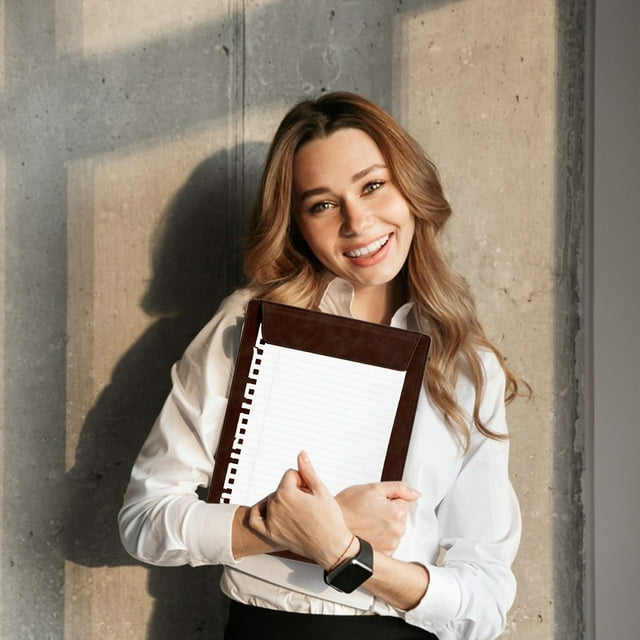 A4 Magnetic Clipboard Pad, Artificial Leather Writing Folder with Clamp | 12x9 Inch Organizer, Durable & Eco-Friendly, Multi-Pocket Document Holder, For Office, Home, Organization, Assorted