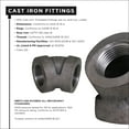 thumbnail image 4 of Supply Giant 1-1/4" 45 Degree Black Pipe Fitting Street Elbow Cast Iron, 4 of 6