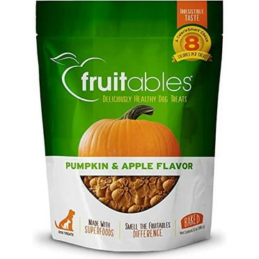 Fruitables Dog Treats Pumpkin & Apple Flavor, 7 oz