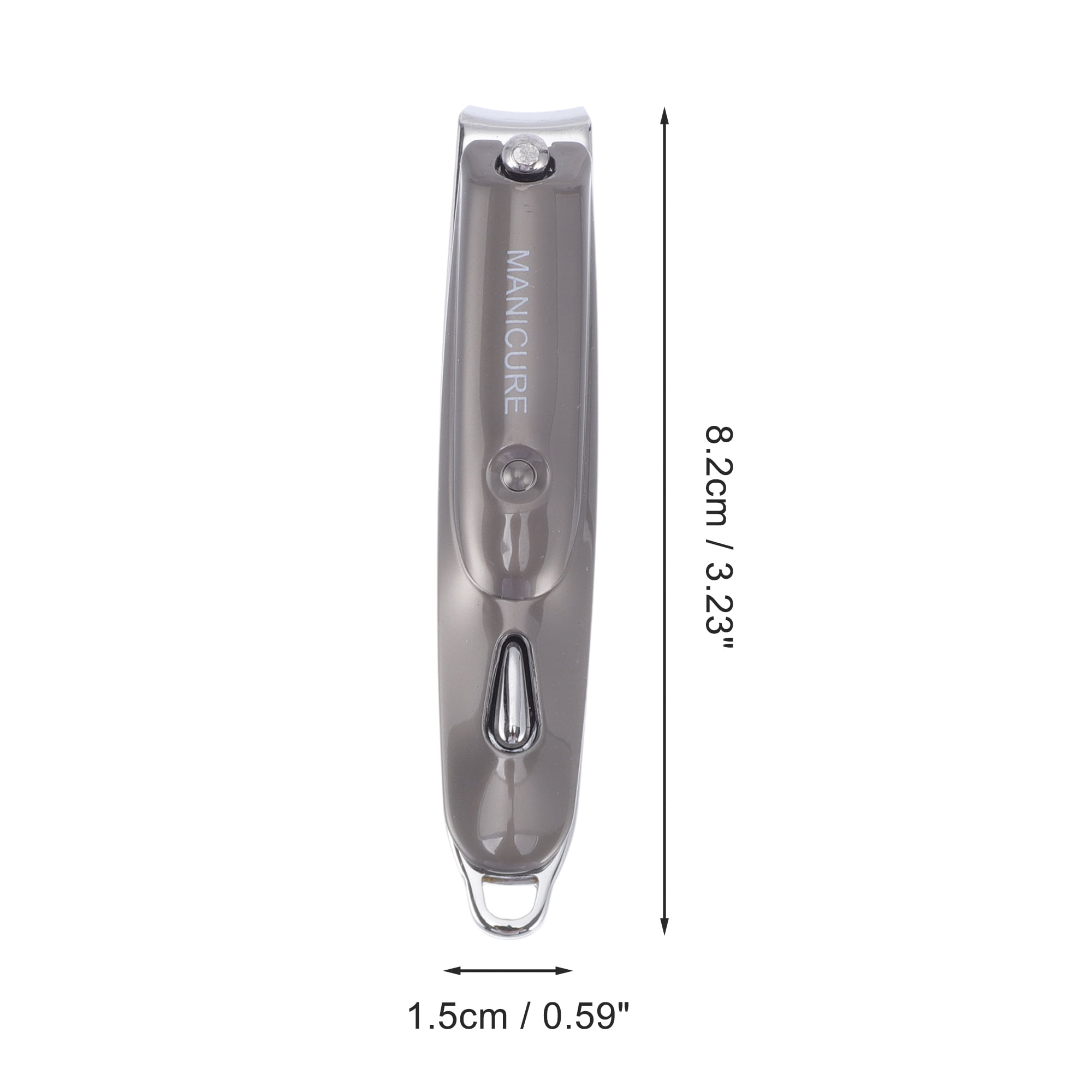 Unique Bargains Water Drip Nail Clippers 3.23"x0.59" Gray 1 Pc