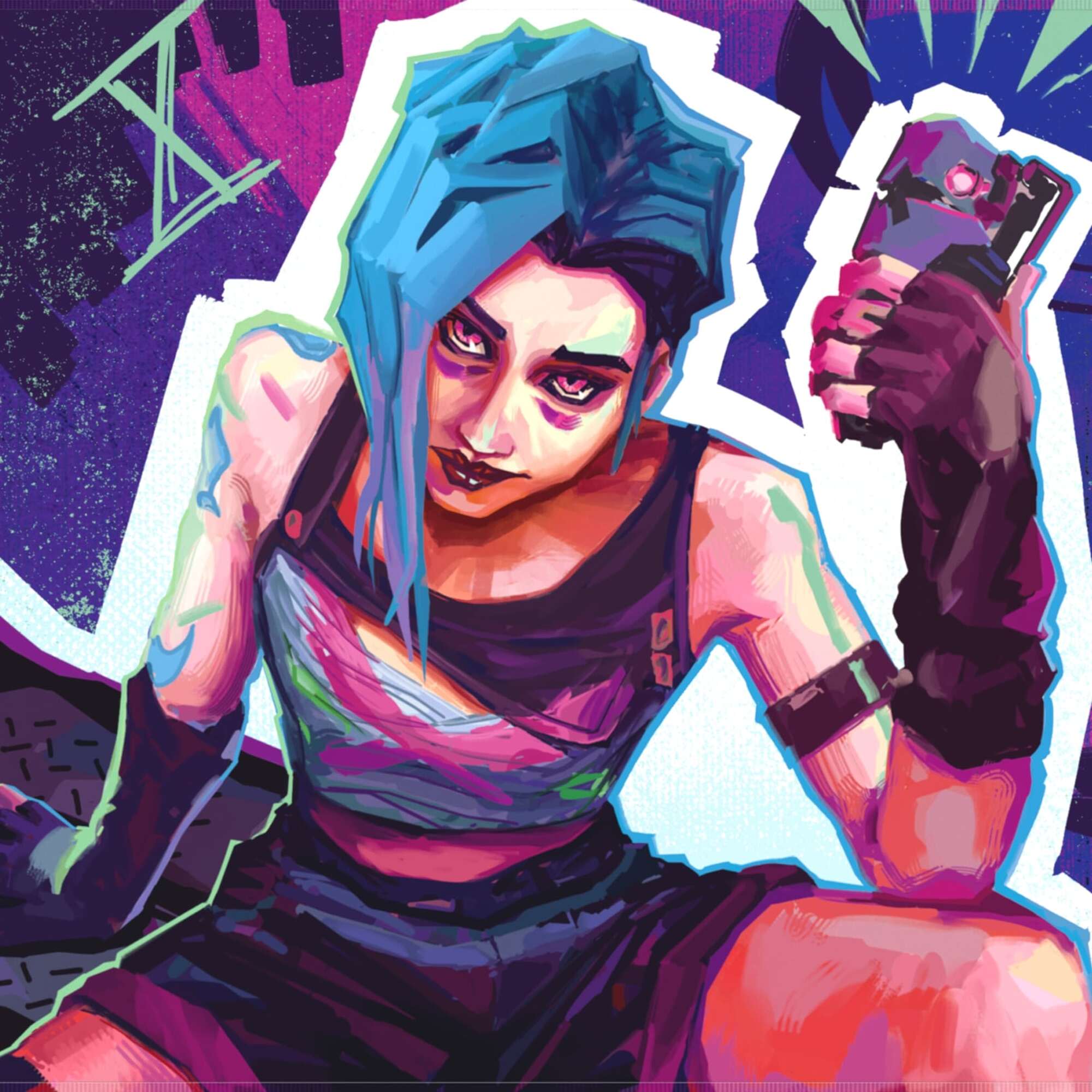 jinx card sleeves Riftbound TCG: League of Legends Art Standard Size (100ct) Toys & Games Riftbound TCG - League of
