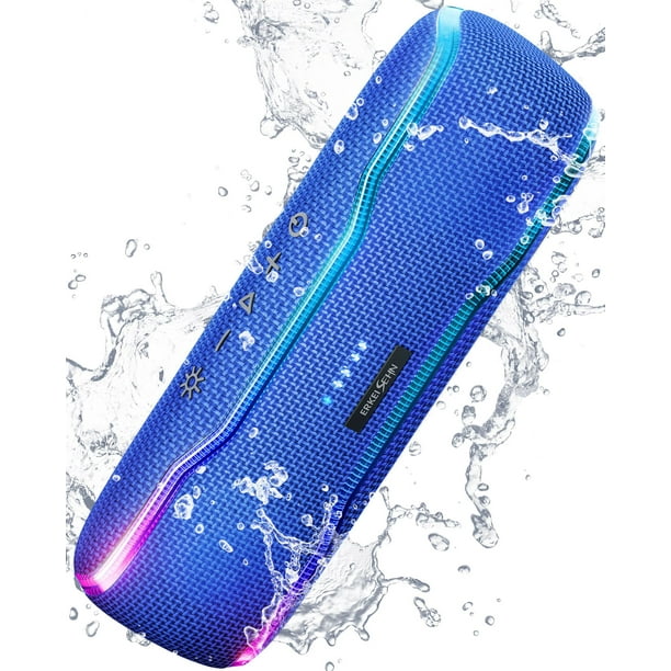 Altavoz Bluetooth ERKEISEHN IPX7 impermeable de 25 W Super Bass
