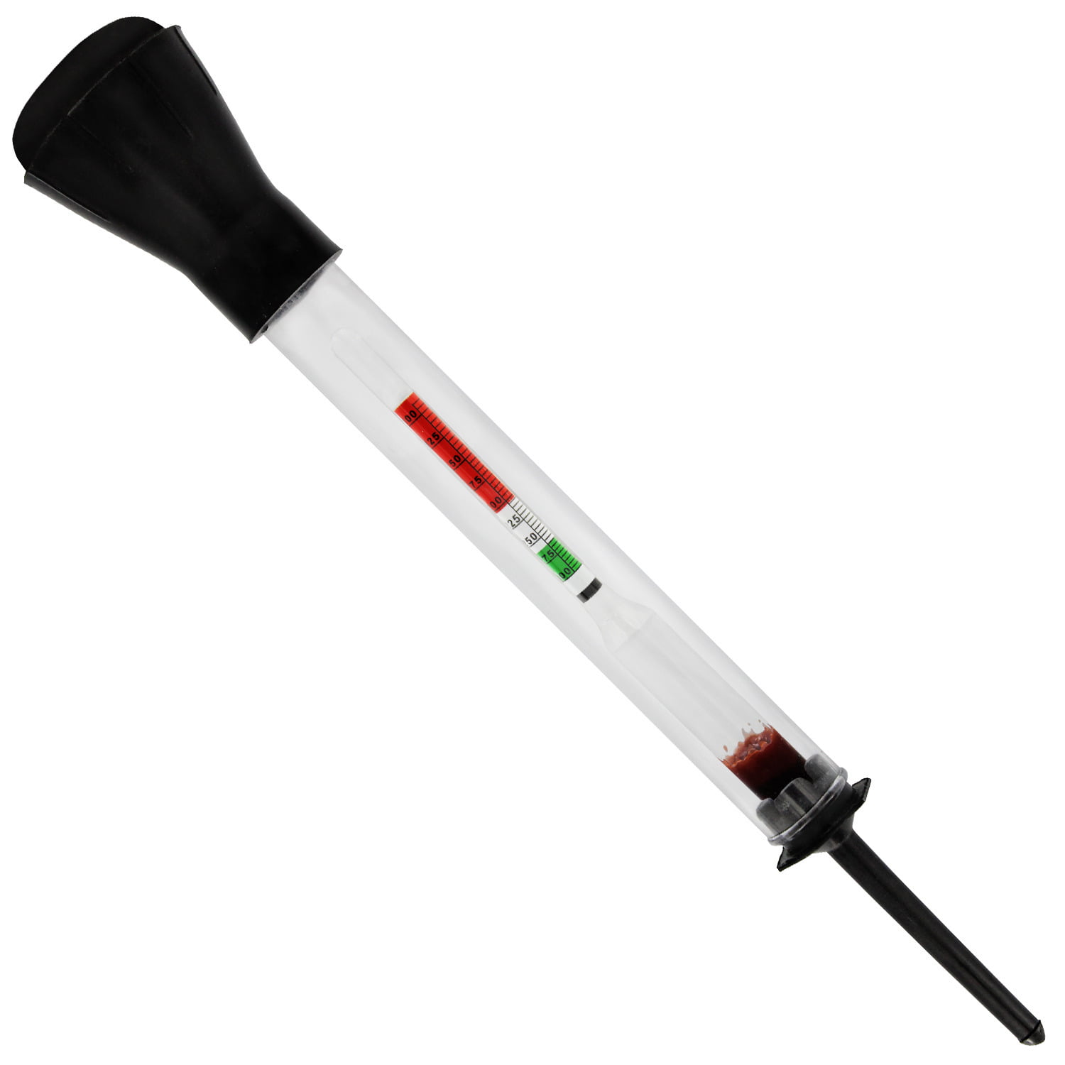 Black Cart Deep Cycle Battery Rapid Hydrometer Tester Fast Detection Tool 