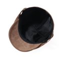 thumbnail image 2 of Gorra Gatsby Newsboy de gamuza plana para hombre, modelo Gatsby, modelo taxista, color marrón, 2 of 4