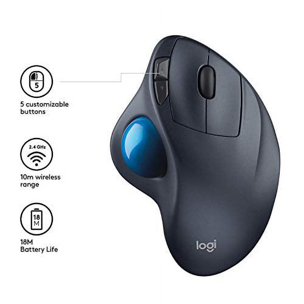 Logitech M570 Wireless Trackball Mouse (Discontinued by Manufacturer) - image 5 of 7