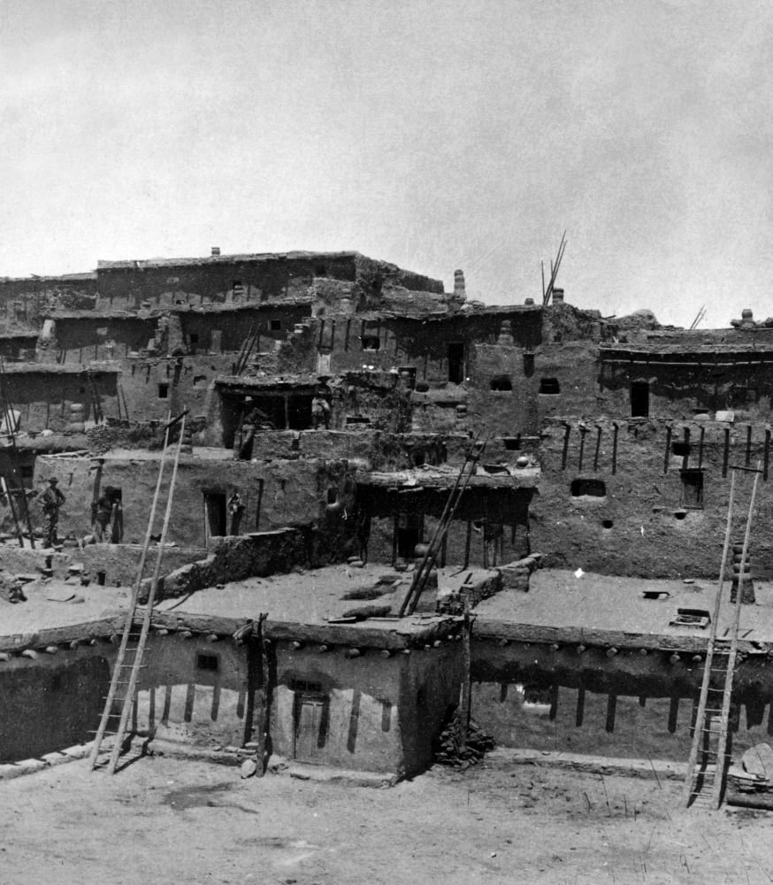 New Mexico Zuni Pueblo. /Nview From The Interior Of A Zuni Pueblo