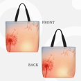 thumbnail image 2 of Disketp The Sunset of Dandelion Bolsa Tote de Lona para Mujer, Bolso de Hombro y Cruzado con Cierre de Cremallera, 2 of 7