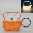 thumbnail image 4 of GJX Orange AirPods 4 Case - High-Quality Silicone, Fluorescent Glow-In-The-Dark, 4 of 4